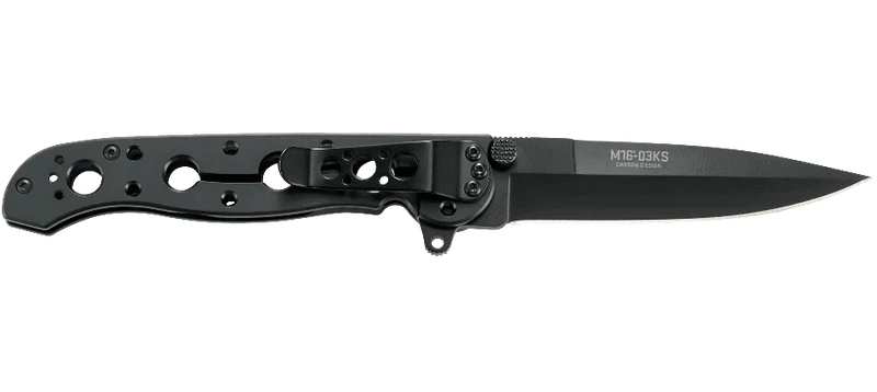 Couteau pliant CRKT M16-03KS noir manche à trous 11,8cm