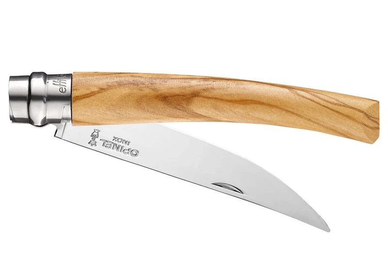 Couteau Opinel Effilé n°10 lame 10cm manche en olivier
