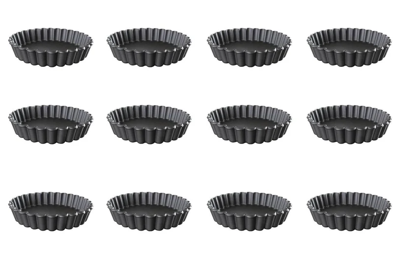 Lot de 12 moules à tartelettes cannelées Exoglass® Matfer