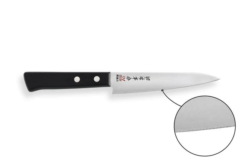 Couteau universel japonais Kanetsugu Rev 21 lame 13cm micro dentée