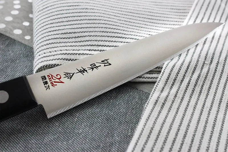 Couteau universel japonais Kanetsugu Rev 21 lame 13cm micro dentée