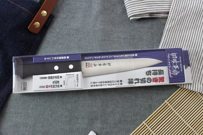 Couteau universel japonais Kanetsugu Rev 21 lame 13cm micro dentée