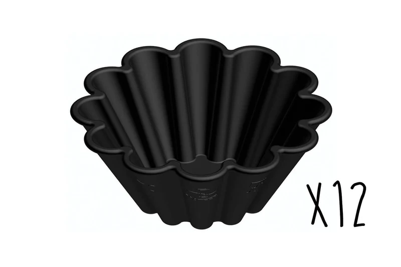 Lot de 12 moules à brioches individuelles Matfer Exoglass®