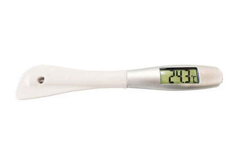 Spatule thermomètre silicone 29cm résistance -50°C +300°C
