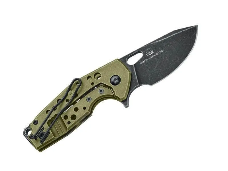 Couteau pliant Fox Suru inox manche alu 9cm + clip