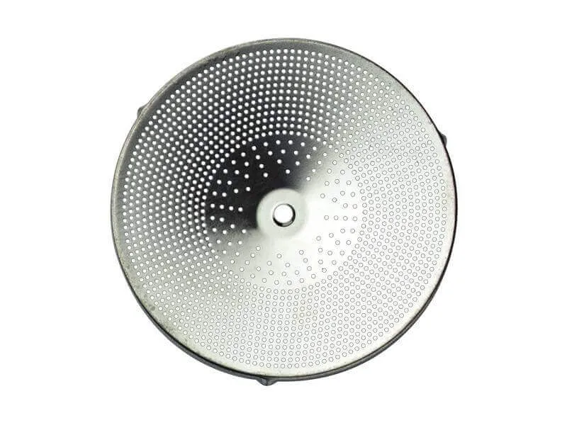 Passe-légumes 24cm acier inox 3 grilles + bouton en bois