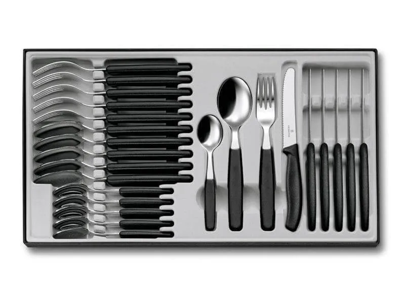Ménagère 24 pièces Victorinox Swissclassic acier inox 18/10 couteaux bout rond