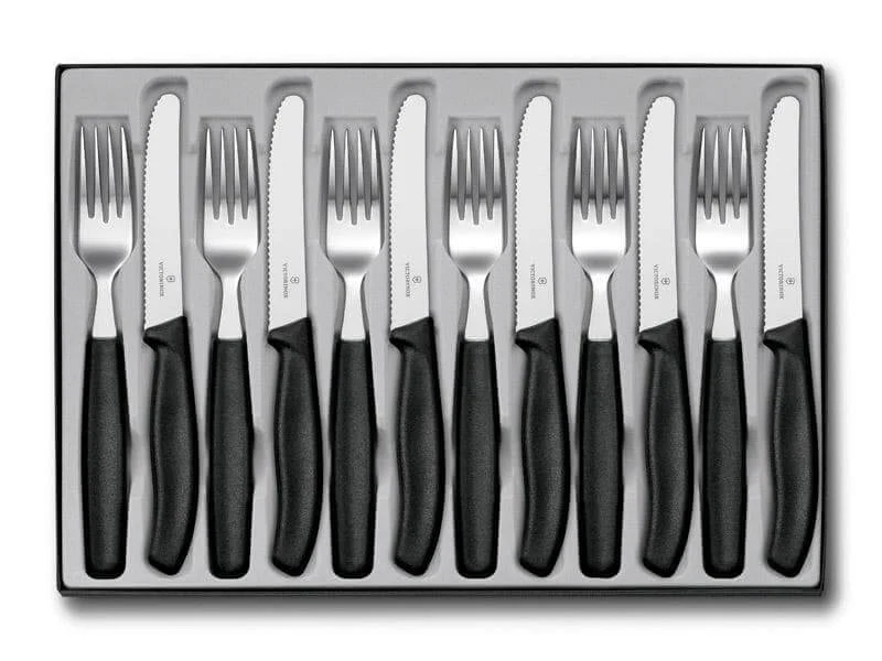 Ménagère 12 pièces Victorinox Swissclassic acier inox couteaux bout rond