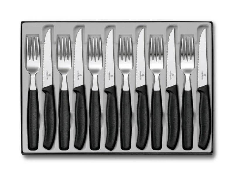 Ménagère 12 pièces Victorinox Swissclassic acier inox couteaux bout pointu