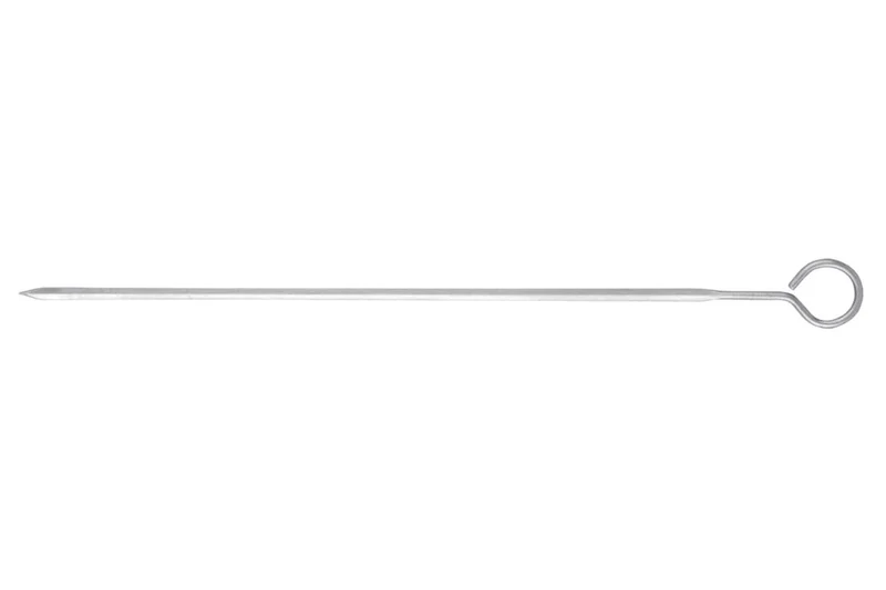 Set de 4 pics à brochettes Triangle 30cm acier inox