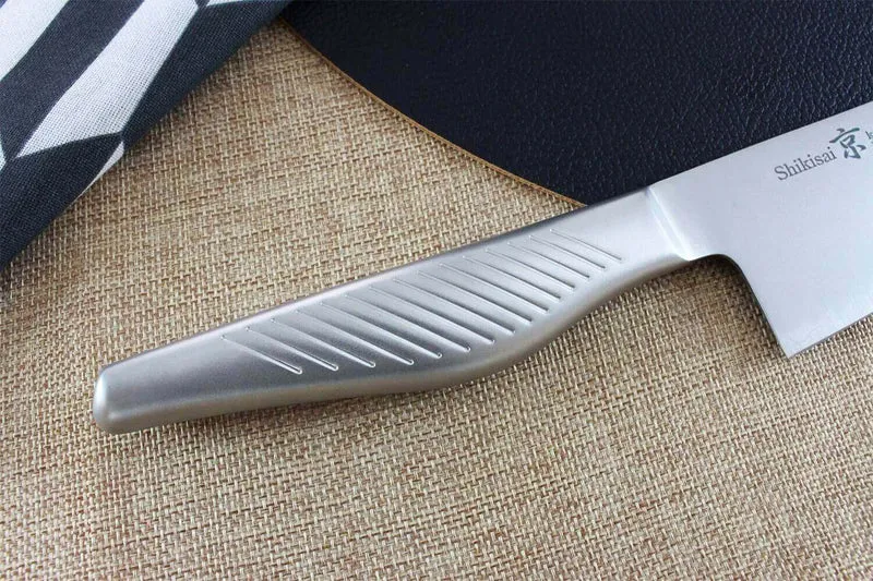 Couteau de chef japonais Shizu Hamono Kyo San Mai tout acier