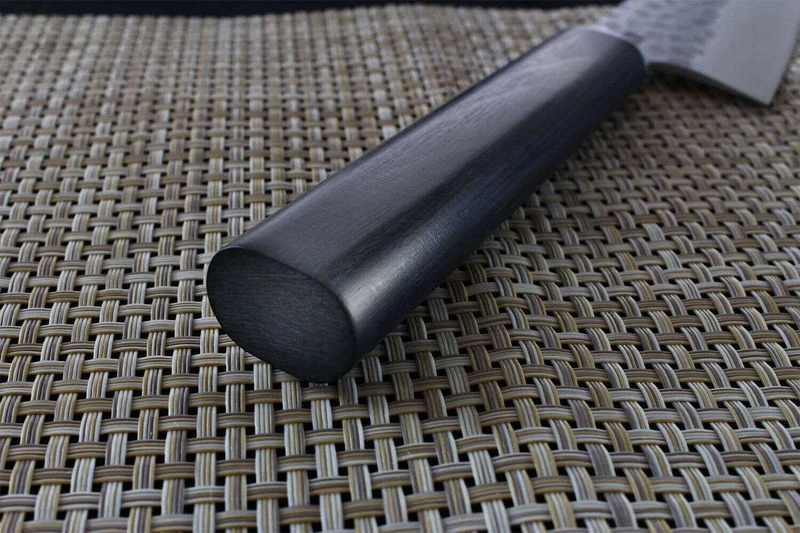 Couteau sujihiki japonais Shizu Hamono Yamato martelé 20cm manche sombre