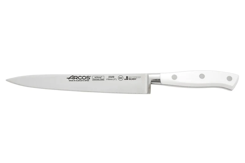 Couteau filet de sole forgé Riviera White Arcos lame 17cm acier NITRUM®