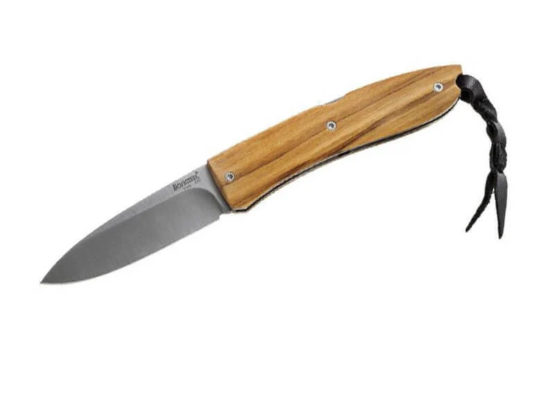 Couteau pliant LionSteel Opera manche 10cm lacet + étui
