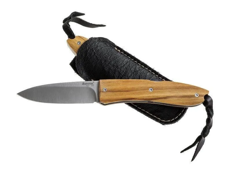 Couteau pliant LionSteel Opera manche 10cm lacet + étui