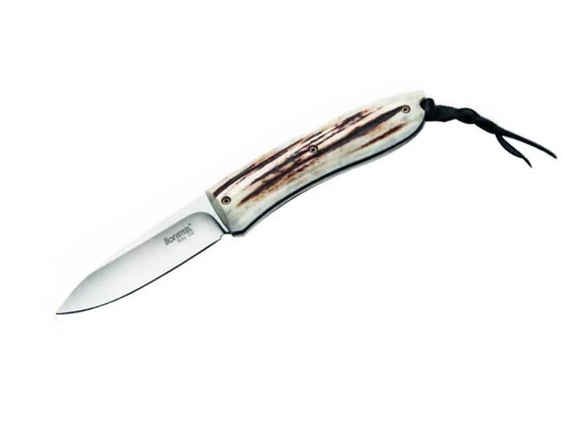 Couteau pliant LionSteel Opera manche 10cm lacet + étui