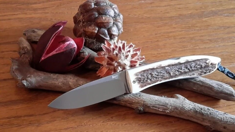 Couteau pliant LionSteel Opera manche 10cm lacet + étui