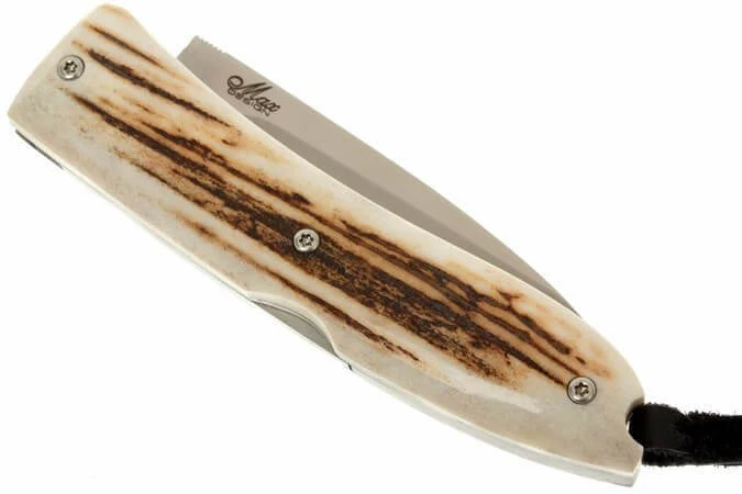 Couteau pliant LionSteel Opera manche 10cm lacet + étui