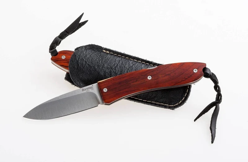 Couteau pliant LionSteel Opera manche 10cm lacet + étui