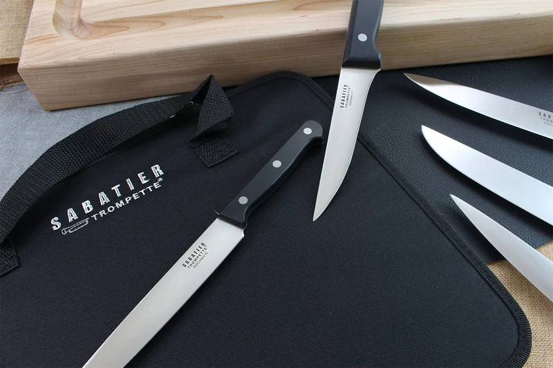 Mallette extra plate 5 couteaux de boucher Sabatier Trompette Universal
