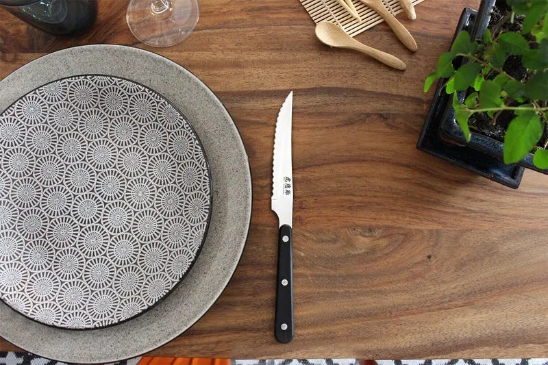 Coffret de table Wusaki 2 couteaux à steak 11cm + 2 fourchettes