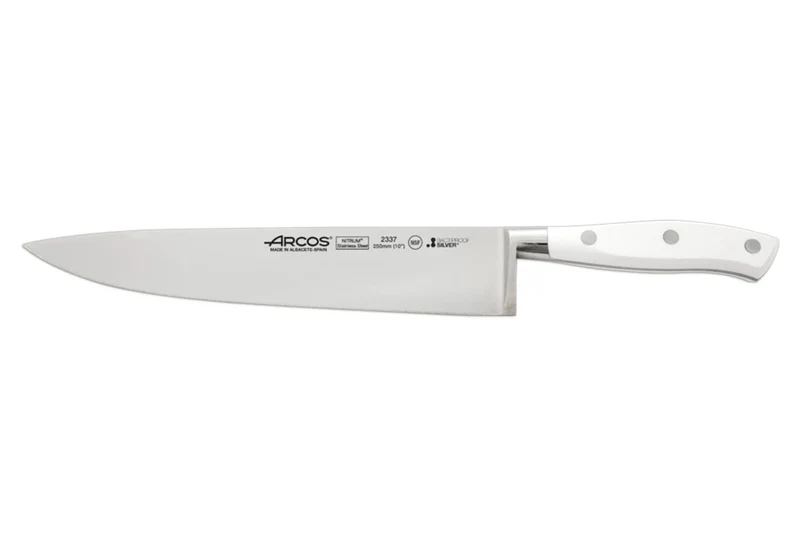 Couteau de chef forgé Riviera White Arcos lame 25cm acier NITRUM®