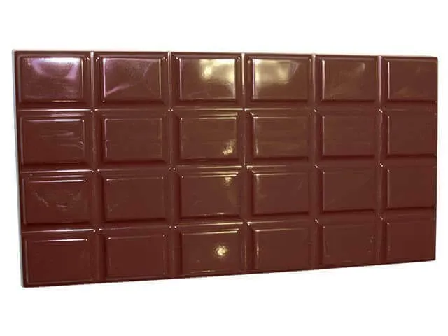 Moule pour 3 tablettes de chocolat 130g polycarbonate 158 x 82mm
