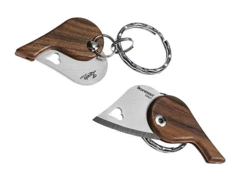Couteau pliant porte-clés coeur LionSteel LionBeat 4.5cm