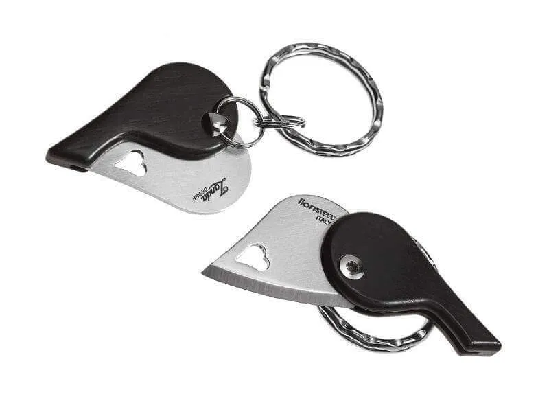 Couteau pliant porte-clés coeur LionSteel LionBeat 4.5cm