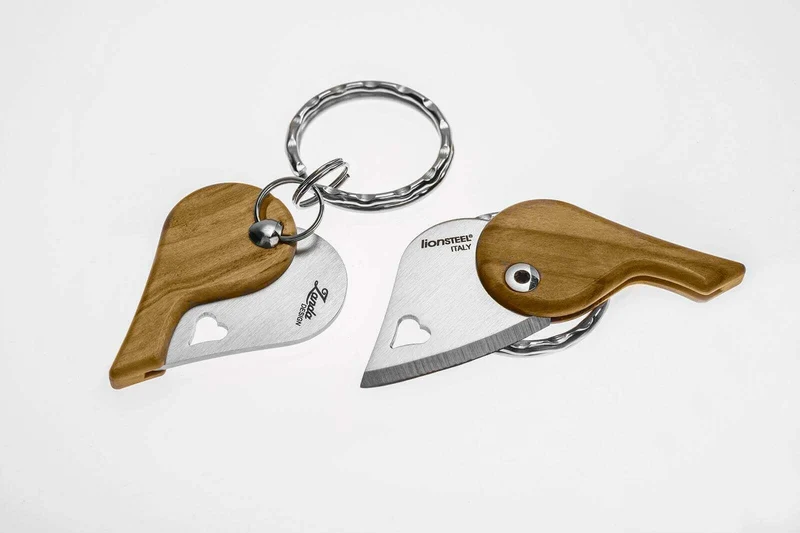 Couteau pliant porte-clés coeur LionSteel LionBeat 4.5cm