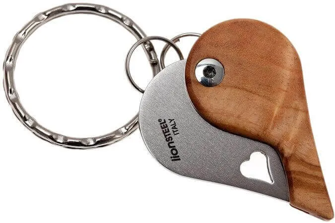Couteau pliant porte-clés coeur LionSteel LionBeat 4.5cm