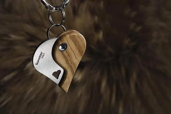 Couteau pliant porte-clés coeur LionSteel LionBeat 4.5cm