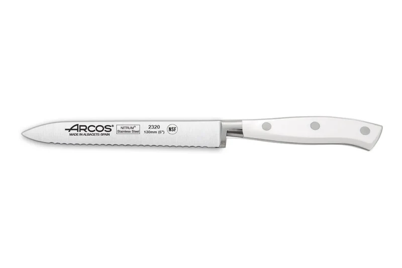 Couteau à tomates forgé Riviera White Arcos lame 13cm acier NITRUM®