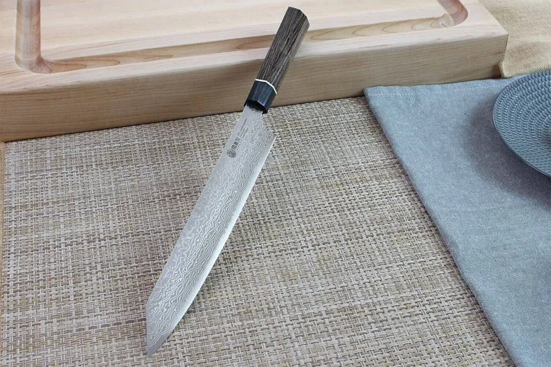 Couteau sujihiki japonais Kanetsugu Zuiun acier SPG2 damas 24cm