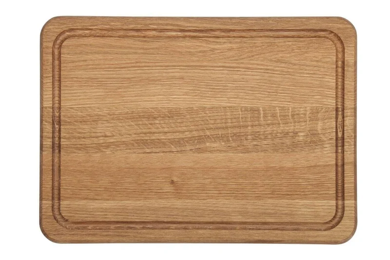 Planche à découper Wood4Food avec rigole 35x25cm - Bois de chêne