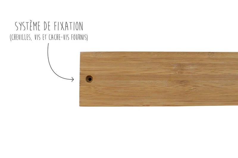 Barre aimantée Yaxell 45cm en bambou