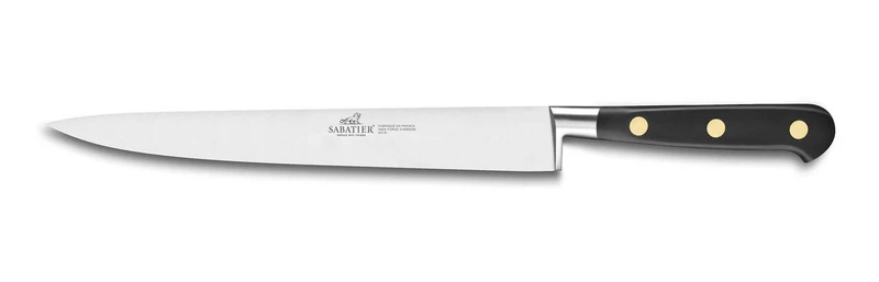 Couteau tranchelard Sabatier Idéal Carbone 100% forgé