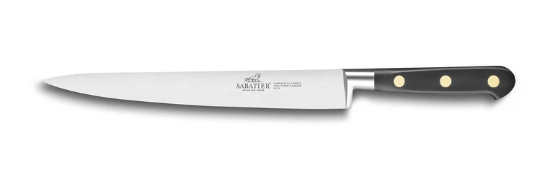 Couteau tranchelard Sabatier Idéal Carbone 100% forgé