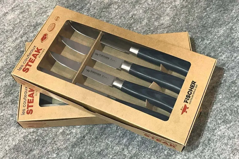 Set de 4 couteaux à steak pro Fischer ZEN extrême dureté