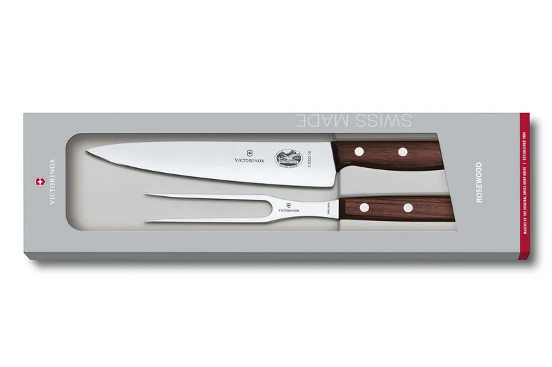 Set de découpe Victorinox Wood 1 couteau à découper + 1 fourchette à viande