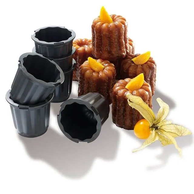 Lot de 6 moules à cannelés Matfer en Exoglass®