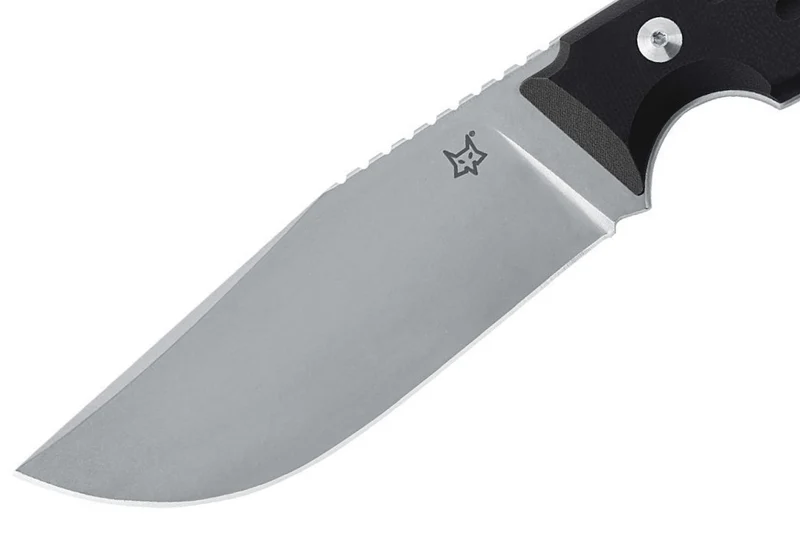 Couteau Fox Octopus Vulgaris FX.510 lame 11,5cm manche G10 noir + étui en cuir