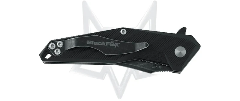 Couteau pliant Black Fox BF.729 Kravi Shai G10 noir 10cm