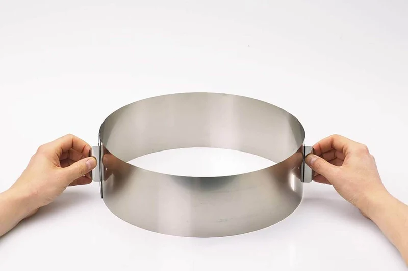 Cercle à gâteaux extensible Gefu Tondo XXL hauteur 10cm