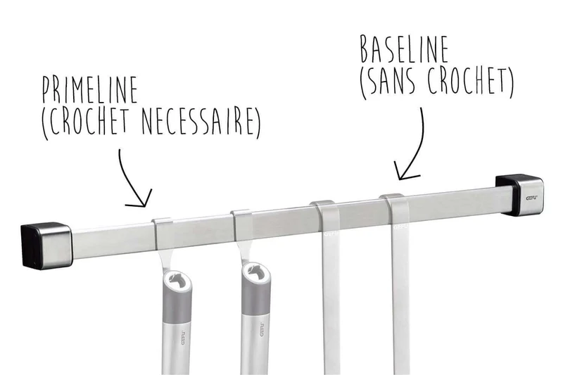 Barre à ustensiles de cuisine Gefu Smartline 50cm