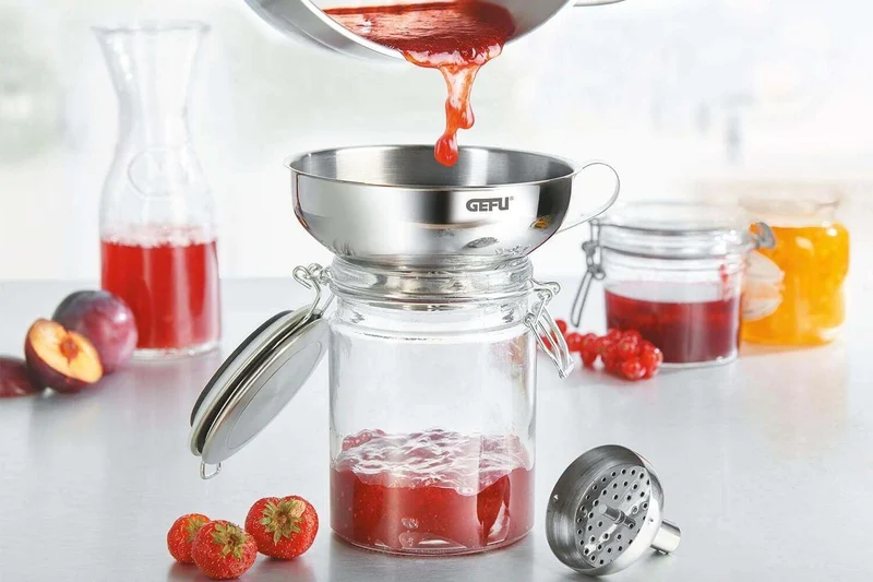 Entonnoir Gefu Versare acier inox - Diamètre 14cm
