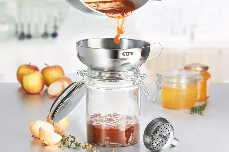 Entonnoir Gefu Versare acier inox - Diamètre 14cm