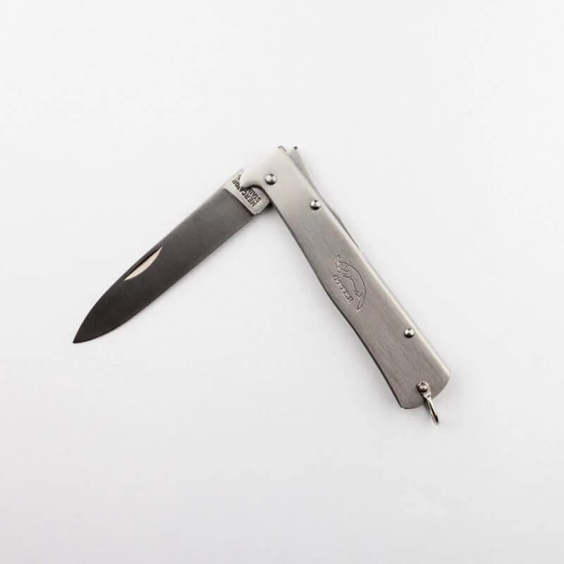 Couteau pliant OTTER Mercator lame acier inox manche acier 11cm