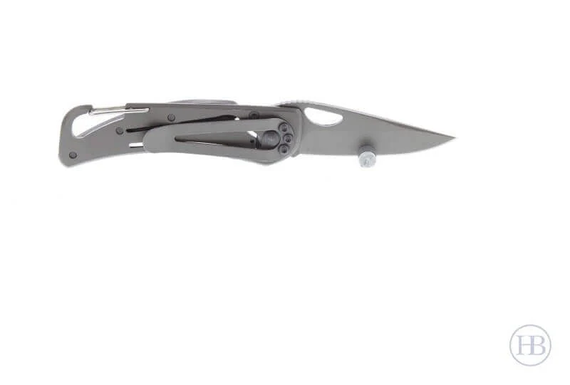 Couteau pliant BLACK FOX BF-434 G10/titanium noir 9cm mousqueton
