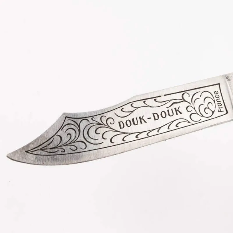 Couteau pliant Douk-Douk Géant 815 lame carbone manche métal 14cm + plumier bois